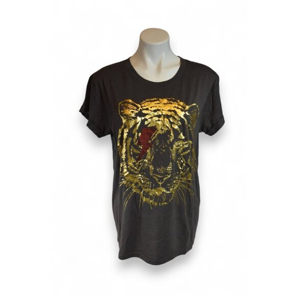 Chaser Tiger Union Black Graphic Tee Size: S NWT Festival Rock Vibes NWT - Picture 1 of 5